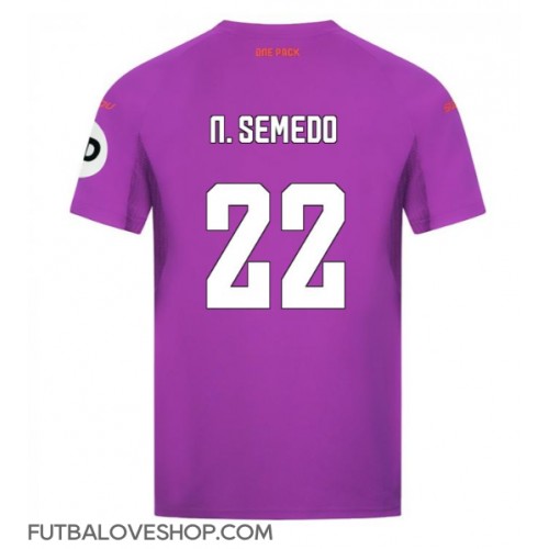 Dres Wolves Nelson Semedo #22 Tretina 2024-25 Krátky Rukáv